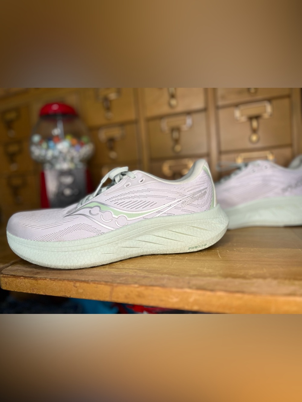 Women's Saucony Ride 18 - Mint Cushioned Running Sneaker